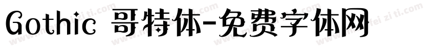 Gothic 哥特体字体转换